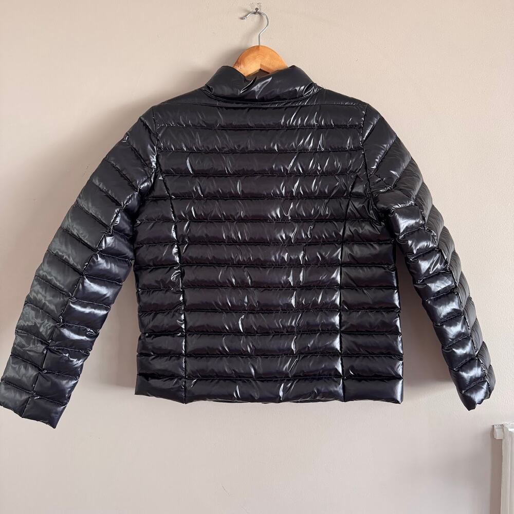 J.McLaughlin Hayes Shiny Black Down Puffer Jacket Coat - Picture 6 of 6